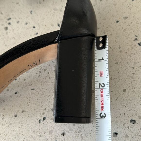 INC International Concepts Women’s Kivah Black Open Toe Sandals Block Heel 5.5M - Picture 7 of 12